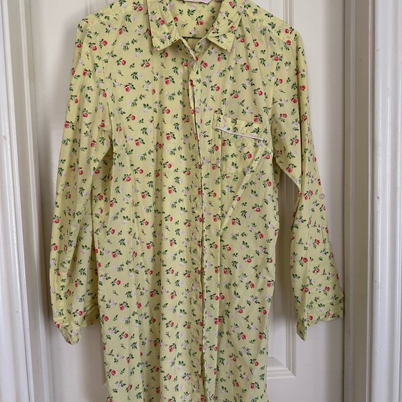 Victoria's Secret Other - Floral Yellow Sleep Shirt